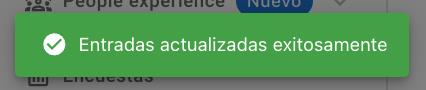 Confirmación de creación de ciclo en Control Horario