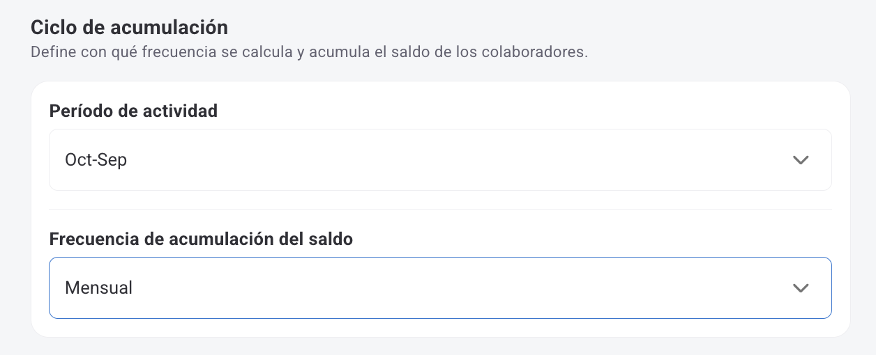 Pantalla de configuración