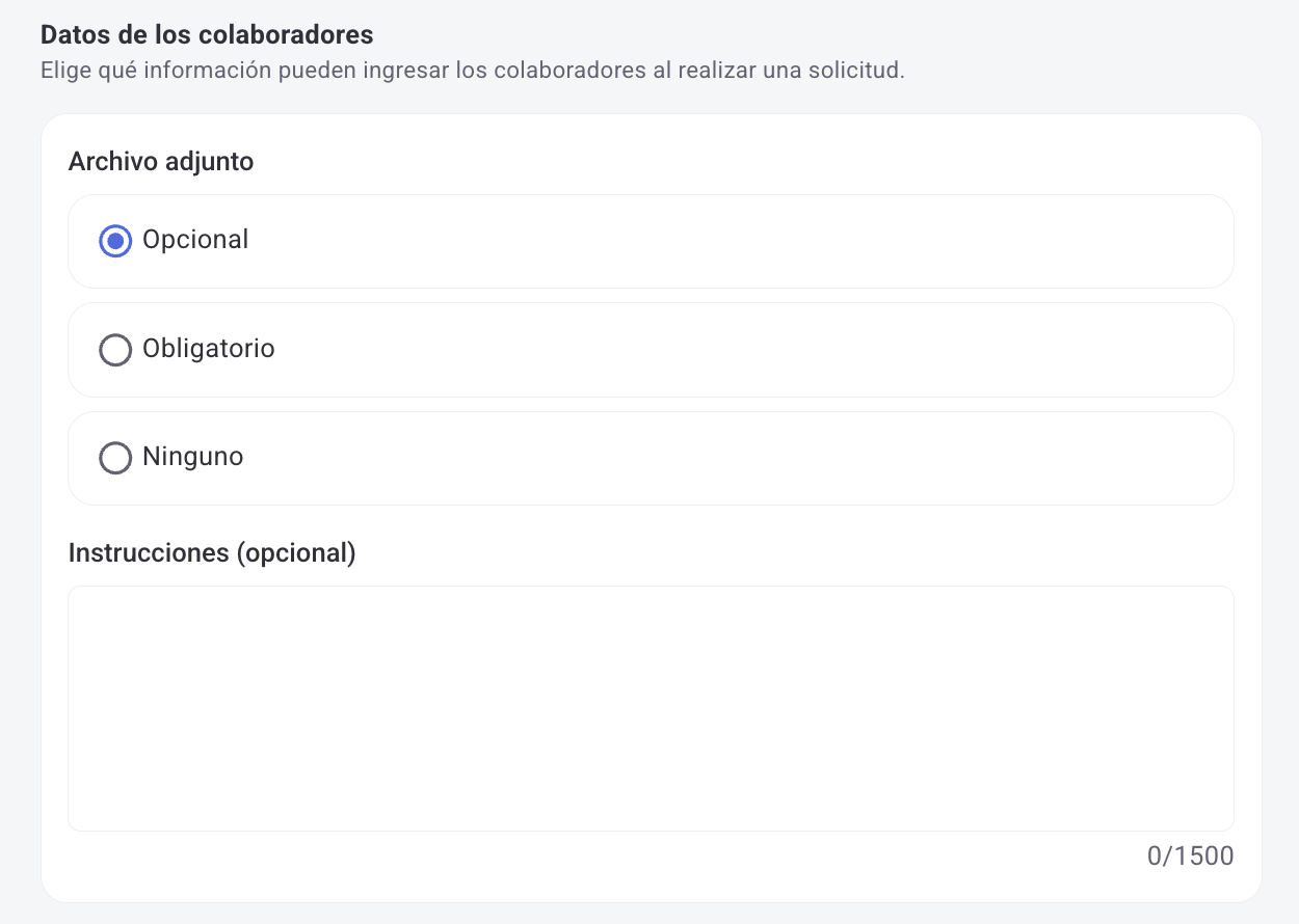 Pantalla de configuración