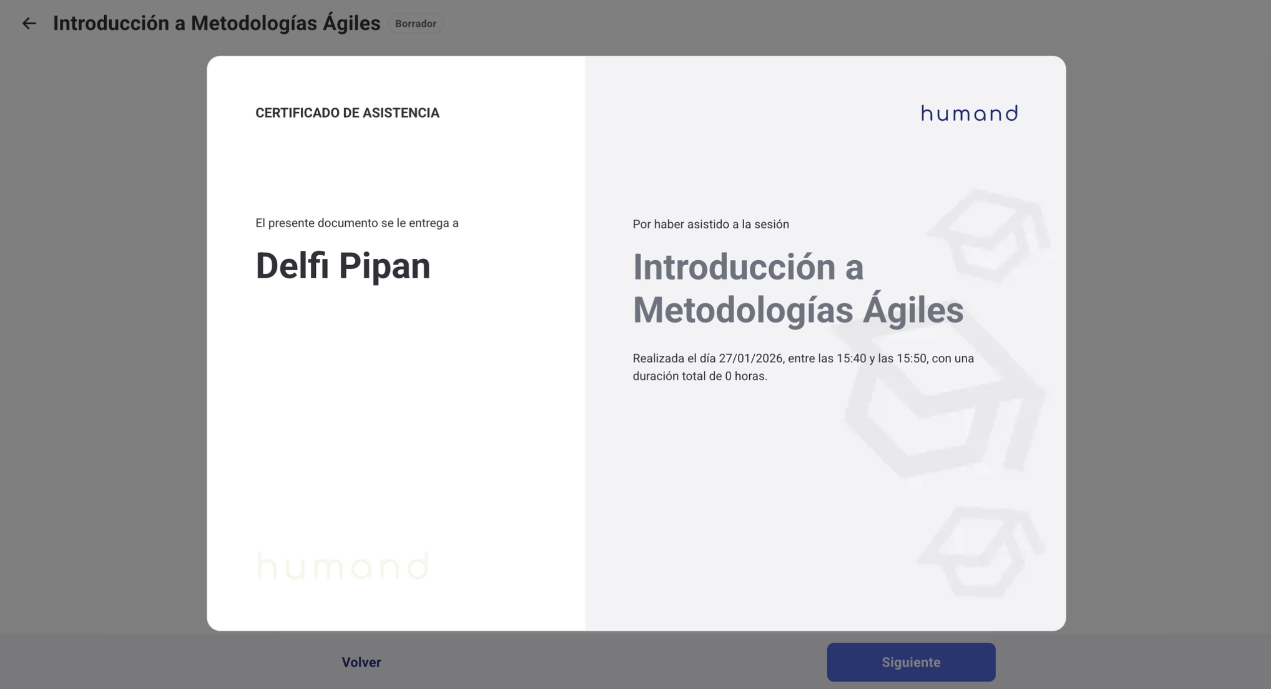 Pantalla de configuraciones