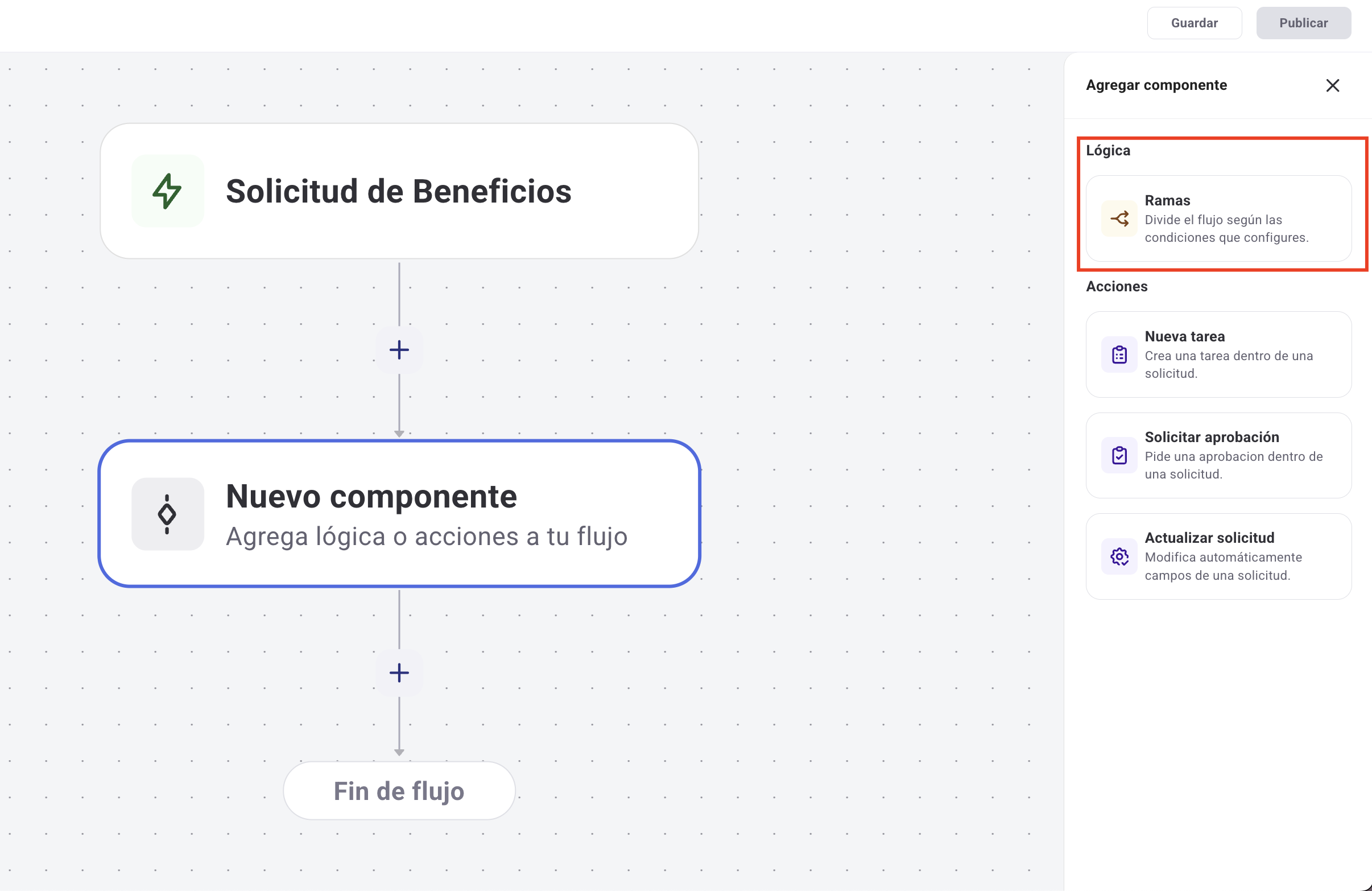 Pantalla configuracion
