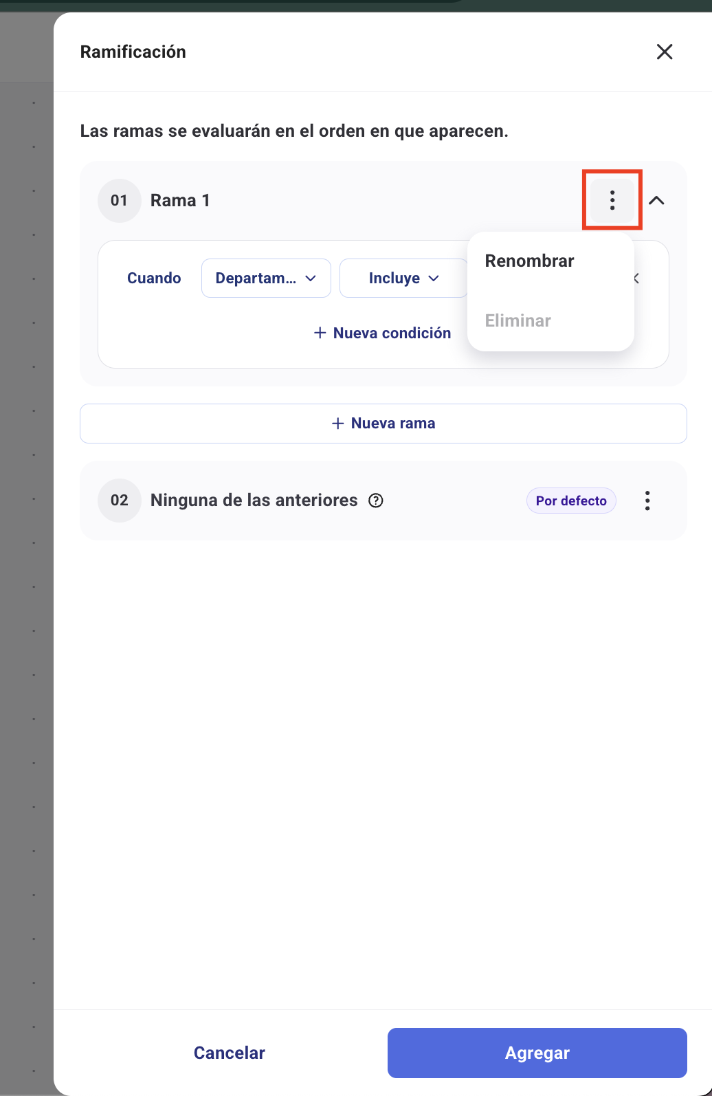 Pantalla configuracion