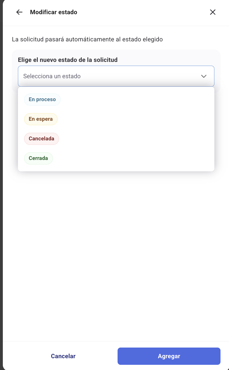 Configuration screen