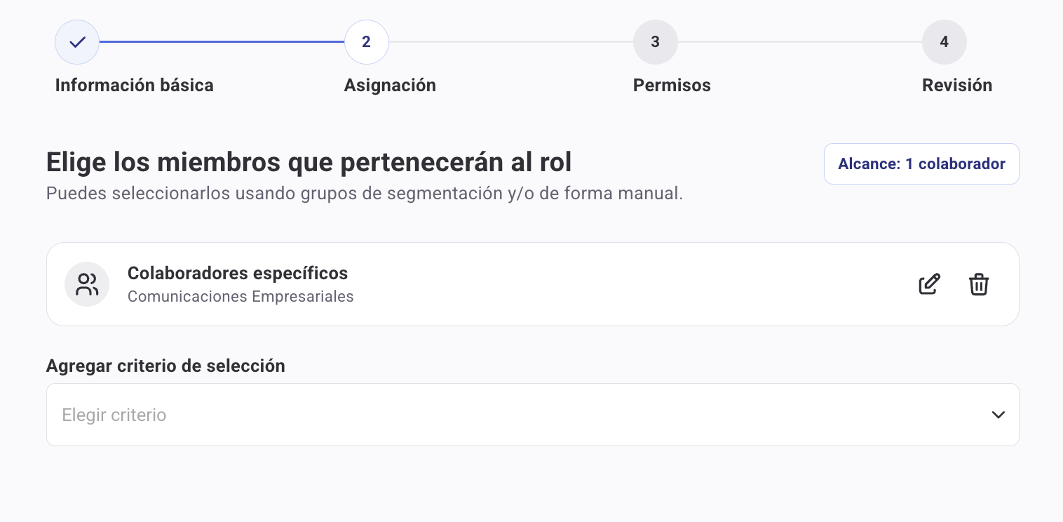 Paso 2 — Asignación de miembros al rol
