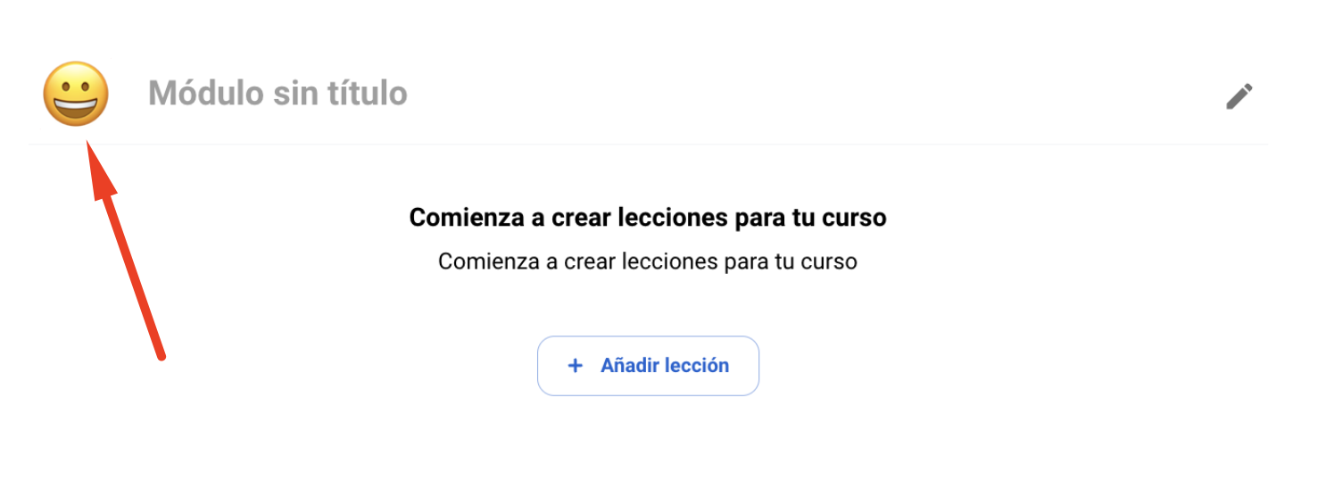 Seletor de ícone para módulos do curso
