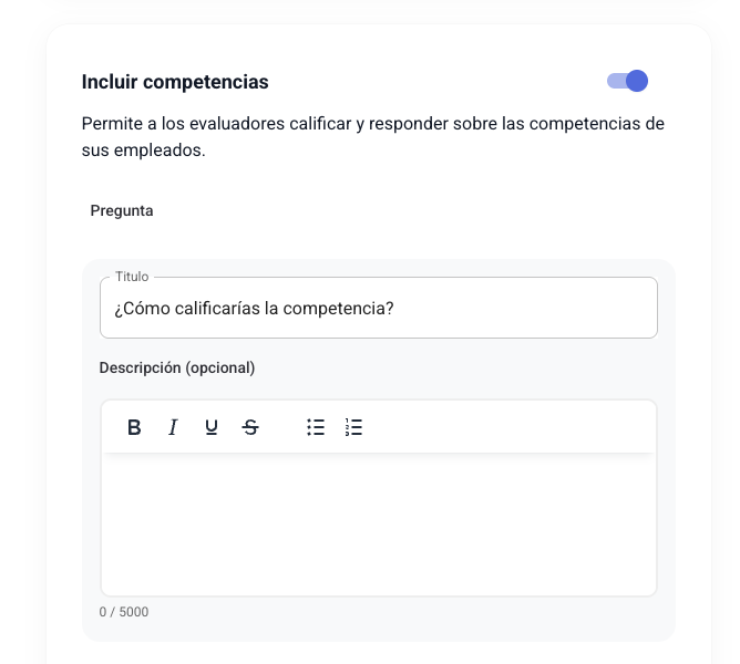 Permissão gerir competências